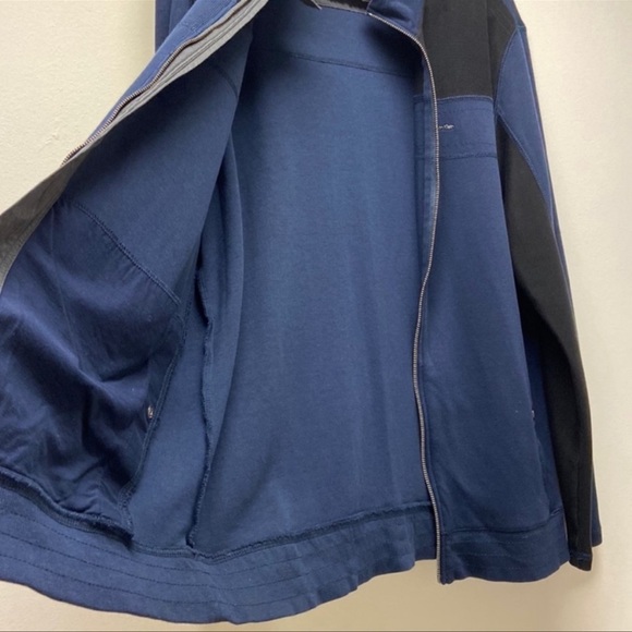 CALVIN‎ KLEIN Jacket Navy Blue/Black Casual Athleisure Outdoors Men’s XL - Picture 6 of 13